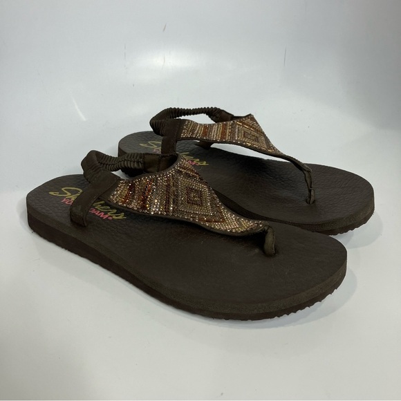 Skechers meditation gypsy glam sandals size 9 - Picture 2 of 8